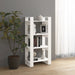 Bibliotecă/Separator cameră,alb, 60x35x125 cm, lemn masiv pin - WALTI WALTI