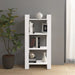 Bibliotecă/Separator cameră,alb, 60x35x125 cm, lemn masiv pin - WALTI WALTI