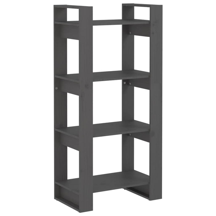 Bibliotecă/Separator cameră,gri, 60x35x125 cm, lemn masiv pin - WALTI WALTI