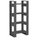 Bibliotecă/Separator cameră,gri, 60x35x125 cm, lemn masiv pin - WALTI WALTI