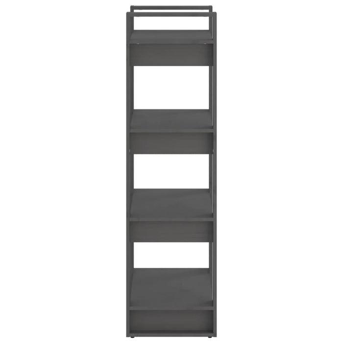 Bibliotecă/Separator cameră,gri, 60x35x125 cm, lemn masiv pin - WALTI WALTI