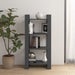 Bibliotecă/Separator cameră,gri, 60x35x125 cm, lemn masiv pin - WALTI WALTI