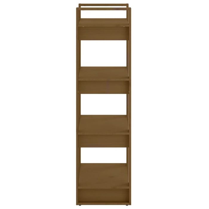 Bibliotecă/Separator cameră maro miere 60x35x125 cm lemn masiv - WALTI WALTI