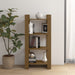 Bibliotecă/Separator cameră maro miere 60x35x125 cm lemn masiv - WALTI WALTI