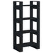 Bibliotecă/Separator cameră,negru, 60x35x125 cm, lemn masiv pin - WALTI WALTI