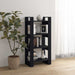 Bibliotecă/Separator cameră,negru, 60x35x125 cm, lemn masiv pin - WALTI WALTI