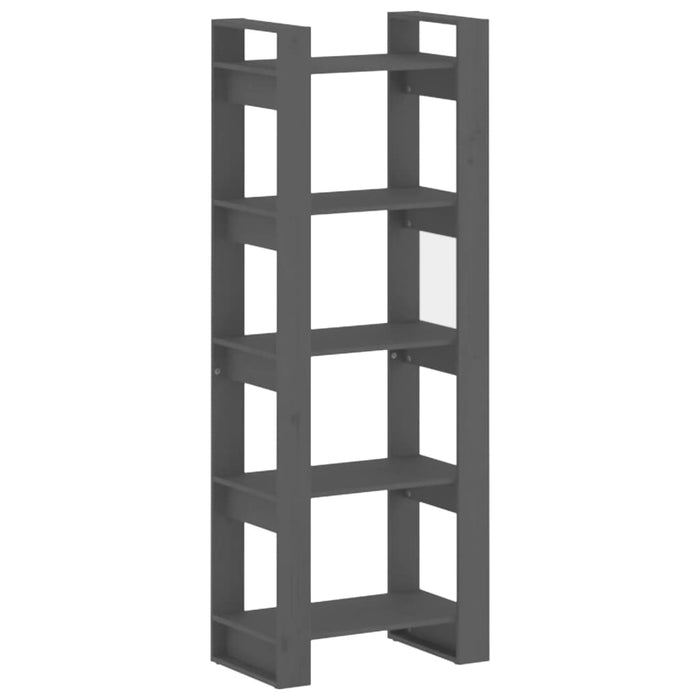 Bibliotecă/Separator cameră, gri, 60x35x160 cm, lemn masiv - WALTI WALTI