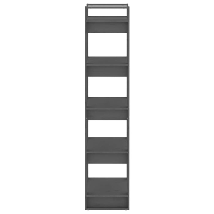 Bibliotecă/Separator cameră, gri, 60x35x160 cm, lemn masiv - WALTI WALTI