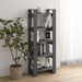 Bibliotecă/Separator cameră, gri, 60x35x160 cm, lemn masiv - WALTI WALTI
