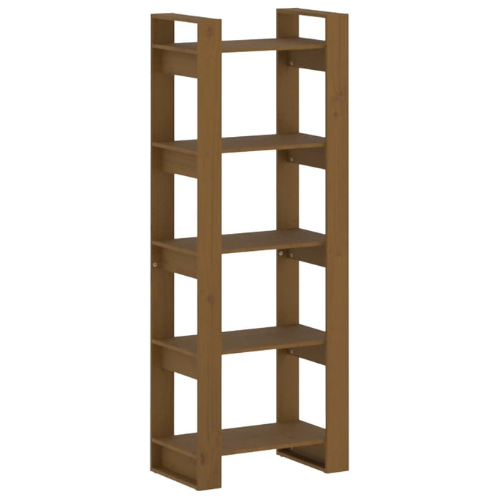 Bibliotecă/Separator cameră, maro miere, 60x35x160 cm lemn - WALTI WALTI