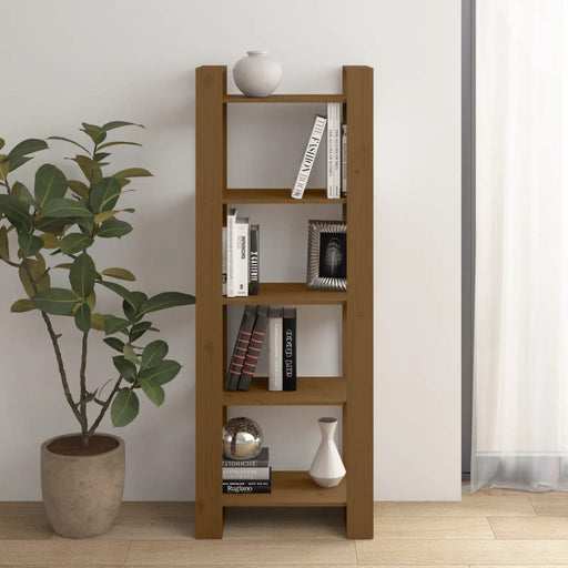 Bibliotecă/Separator cameră, maro miere, 60x35x160 cm lemn - WALTI WALTI