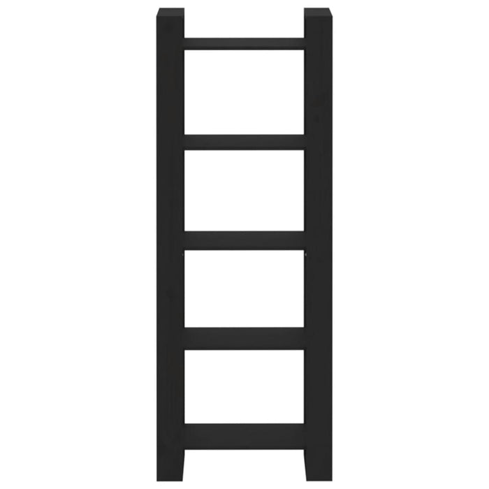 Bibliotecă/Separator cameră, negru, 60x35x160 cm, lemn masiv - WALTI WALTI