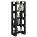 Bibliotecă/Separator cameră, negru, 60x35x160 cm, lemn masiv - WALTI WALTI