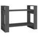 Bibliotecă/Separator cameră, gri, 80x35x56,5 cm, lemn masiv pin - WALTI WALTI