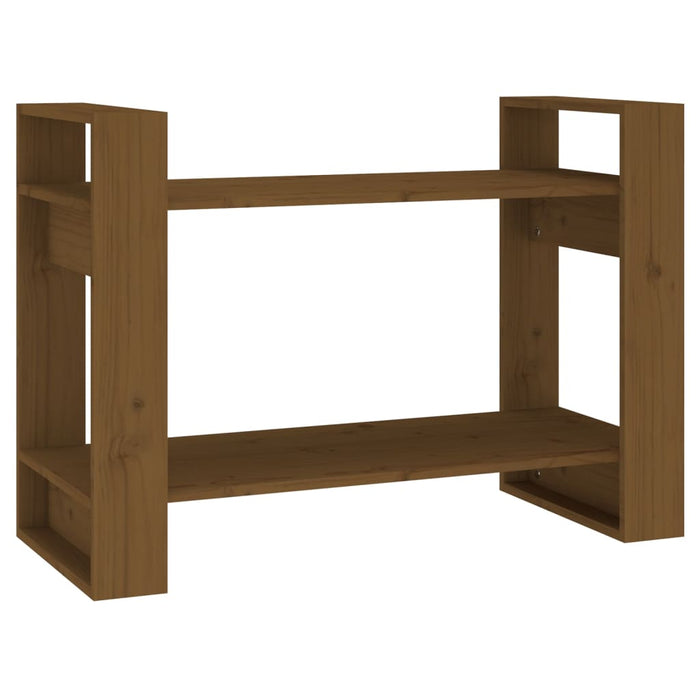 Bibliotecă/Separator cameră maro miere 80x35x56,5 cm lemn masiv - WALTI WALTI