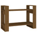 Bibliotecă/Separator cameră maro miere 80x35x56,5 cm lemn masiv - WALTI WALTI