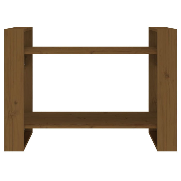 Bibliotecă/Separator cameră maro miere 80x35x56,5 cm lemn masiv - WALTI WALTI