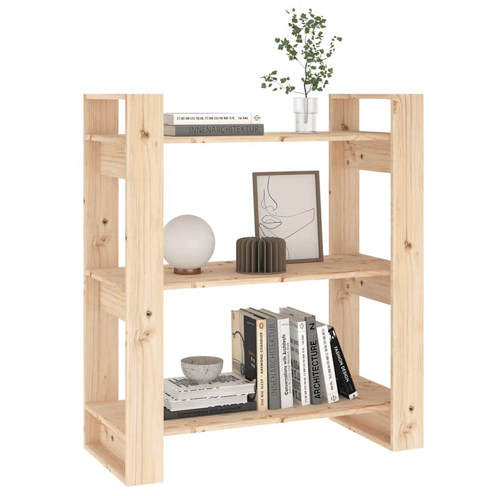 Bibliotecă/Separator de cameră 80x35x91 cm, lemn masiv de pin WALTI