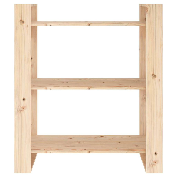 Bibliotecă/Separator de cameră 80x35x91 cm, lemn masiv de pin WALTI