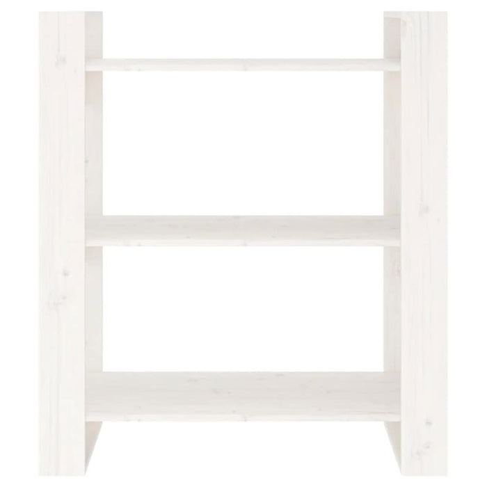Bibliotecă/Separator cameră, alb, 80x35x91 cm, lemn masiv pin - WALTI WALTI