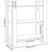 Bibliotecă/Separator cameră, alb, 80x35x91 cm, lemn masiv pin - WALTI WALTI