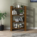 Bibliotecă/Separator cameră maro miere 80x35x125 cm lemn masiv - WALTI WALTI
