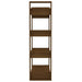 Bibliotecă/Separator cameră maro miere 80x35x125 cm lemn masiv - WALTI WALTI