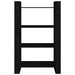 Bibliotecă/Separator cameră negru 80x35x125 cm lemn masiv pin - WALTI WALTI
