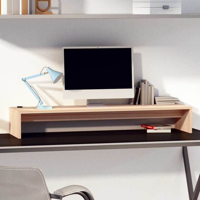 Suport pentru monitor, 100x27x15 cm, lemn masiv de pin - WALTI WALTI