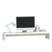 Suport pentru monitor, alb, 100x27x15 cm, lemn masiv pin - WALTI WALTI