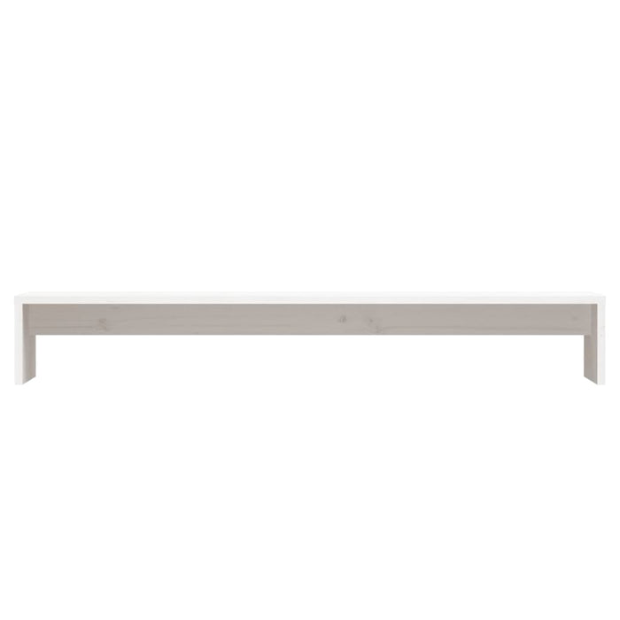 Suport pentru monitor, alb, 100x27x15 cm, lemn masiv pin - WALTI WALTI