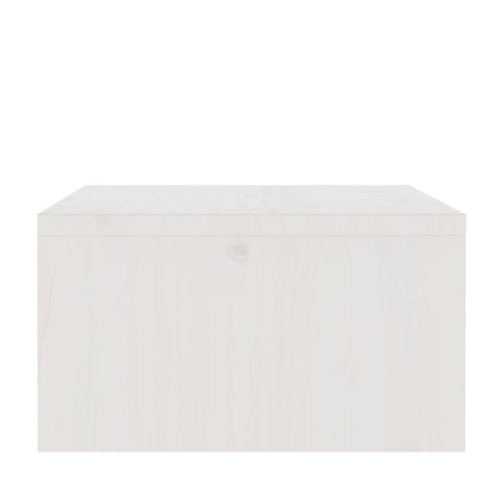 Suport pentru monitor, alb, 100x27x15 cm, lemn masiv pin - WALTI WALTI