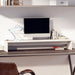 Suport pentru monitor, alb, 100x27x15 cm, lemn masiv pin - WALTI WALTI