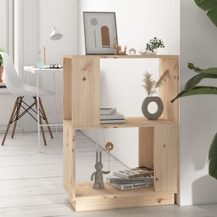 Bibliotecă/Separator cameră, 51x25x70 cm lemn masiv pin - WALTI WALTI