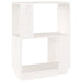 Bibliotecă/Separator cameră, alb, 51x25x70 cm lemn masiv pin - WALTI WALTI