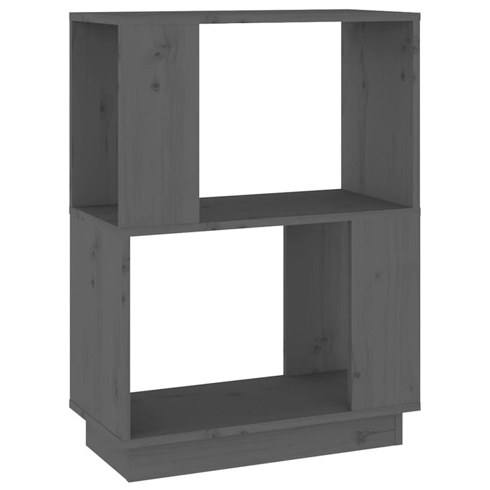 Bibliotecă/Separator cameră gri 51x25x70 cm, lemn masiv de pin WALTI