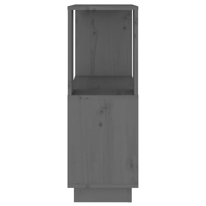 Bibliotecă/Separator cameră gri 51x25x70 cm, lemn masiv de pin WALTI