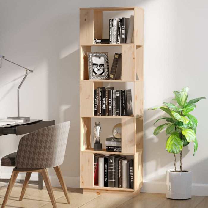 Bibliotecă/Separator cameră, 51x25x163,5 cm lemn masiv pin - WALTI WALTI