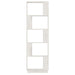 Bibliotecă/Separator cameră, alb, 51x25x163,5 cm lemn masiv pin - WALTI WALTI