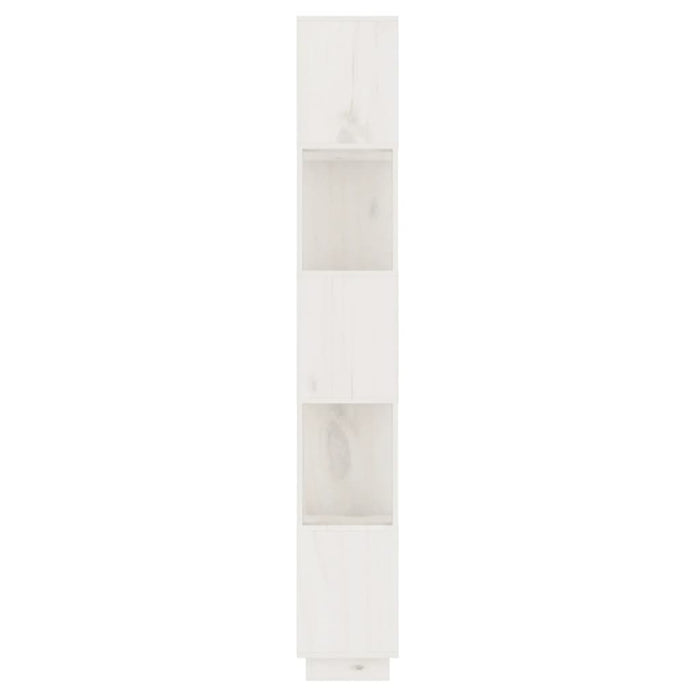 Bibliotecă/Separator cameră, alb, 51x25x163,5 cm lemn masiv pin - WALTI WALTI