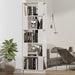 Bibliotecă/Separator cameră, alb, 51x25x163,5 cm lemn masiv pin - WALTI WALTI