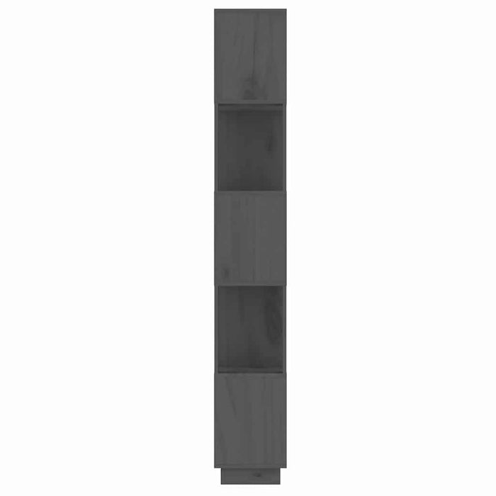 Bibliotecă/Separator cameră, gri, 51x25x163,5 cm lemn masiv pin WALTI