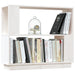 Bibliotecă/Separator cameră, alb, 80x25x70 cm lemn masiv pin - WALTI WALTI