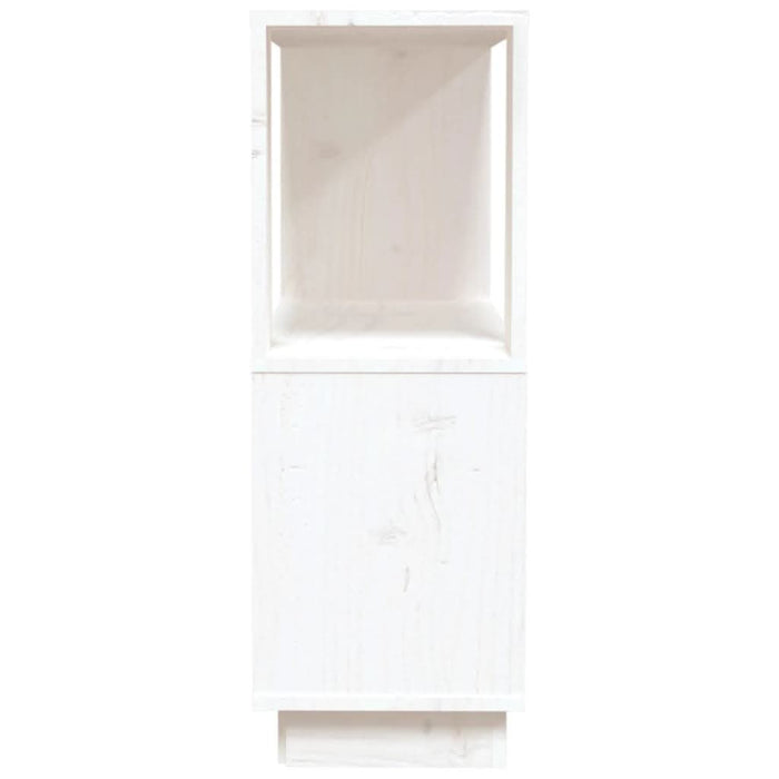 Bibliotecă/Separator cameră, alb, 80x25x70 cm lemn masiv pin - WALTI WALTI