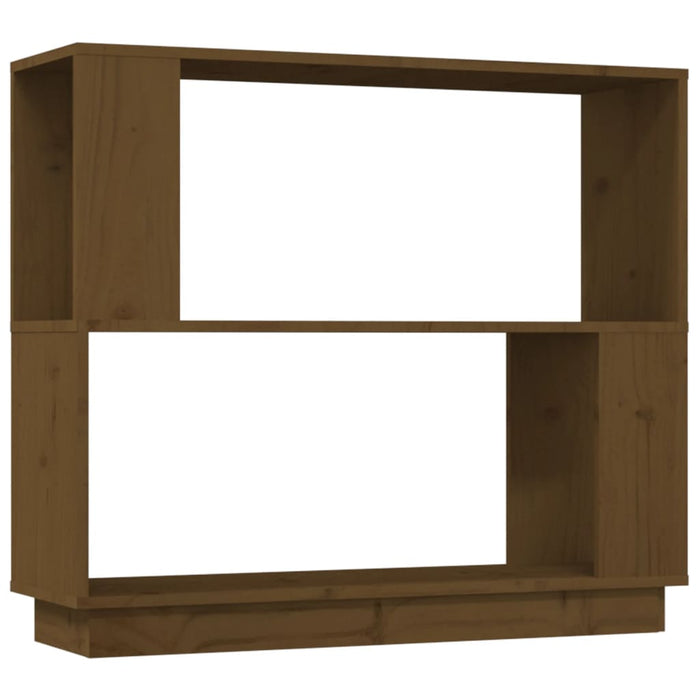 Bibliotecă/Separator cameră, maro miere, 80x25x70 cm lemn masiv WALTI