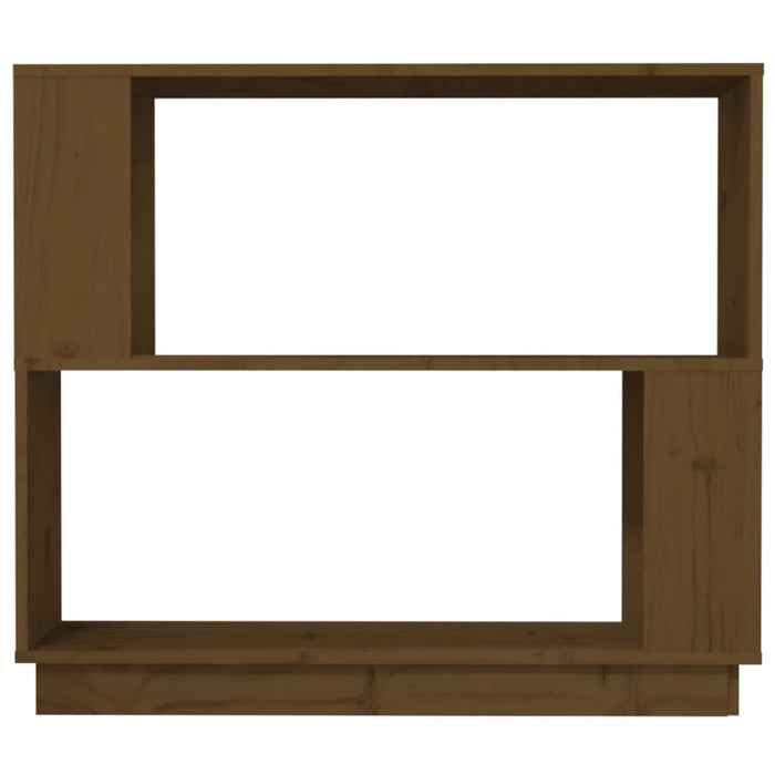Bibliotecă/Separator cameră, maro miere, 80x25x70 cm lemn masiv WALTI