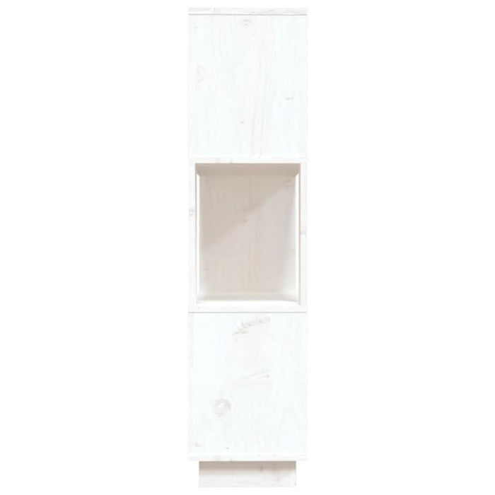 Bibliotecă/Separator cameră, alb, 80x25x101 cm, lemn masiv pin - WALTI WALTI
