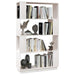 Bibliotecă/Separator cameră, alb, 80x25x132 cm lemn masiv pin - WALTI WALTI