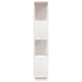 Bibliotecă/Separator cameră, alb, 80x25x132 cm lemn masiv pin - WALTI WALTI