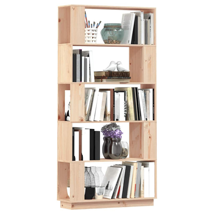 Bibliotecă/Separator cameră, 80x25x132 cm lemn masiv pin WALTI